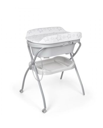 MS Baignoire pour bébé innovation MS avec table à langer Couleur Gris Froid